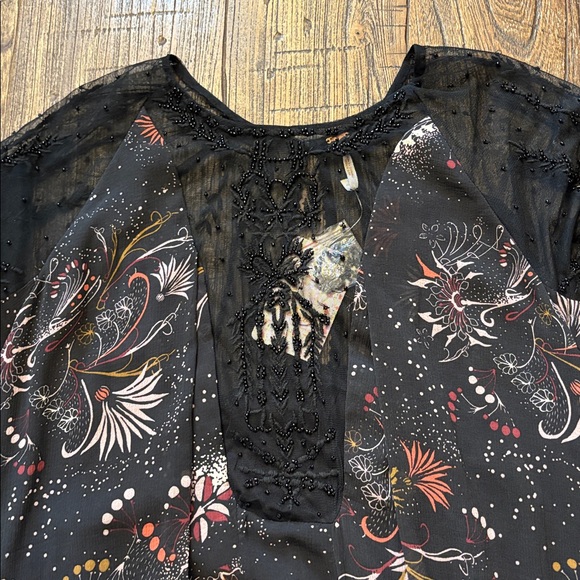 Free People Spirit of the Wild Maxi Dress Black Floral Small NWT - Picture 7 of 10